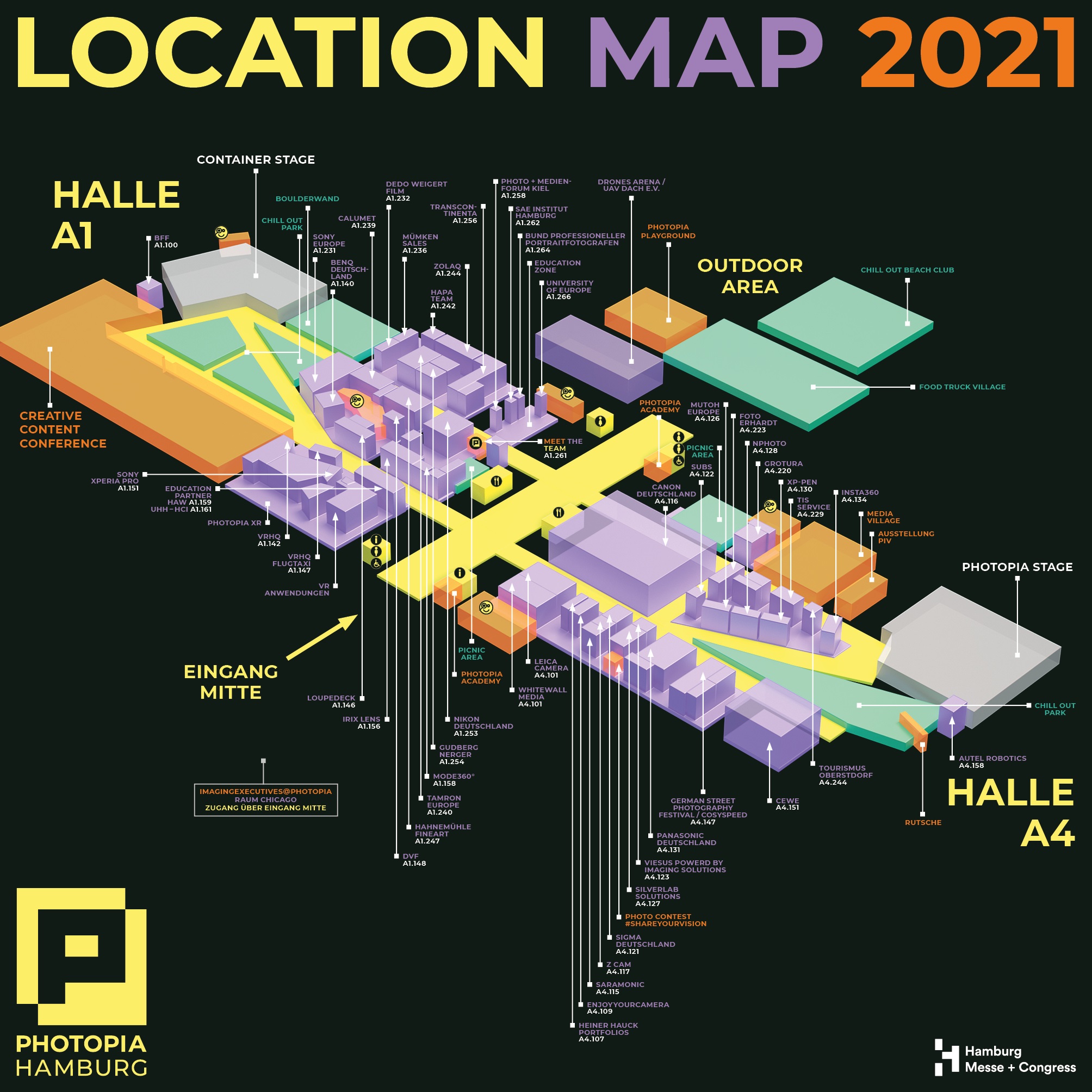 PHOTOPIA 2021 Hallenplan